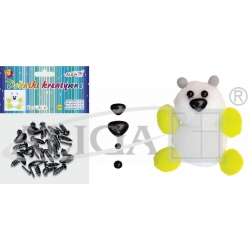 Dodatki kreatywne /  oczka i noski do maskotek / MT-6228 (174) / plastikowe